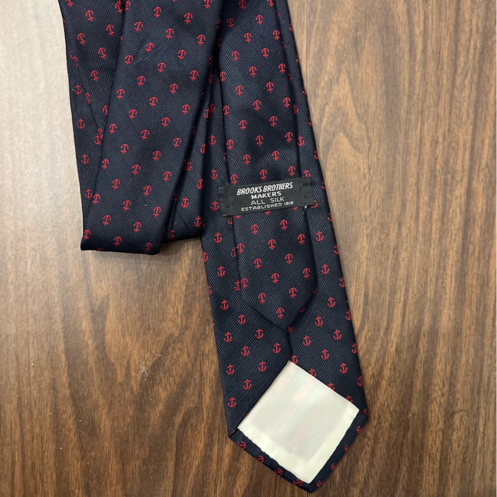 Brooks Brothers Blue and Red Silk Tie